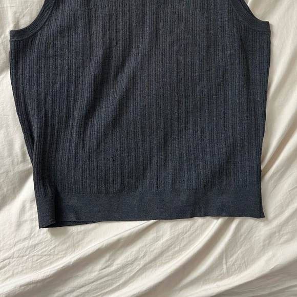 VINTAGE NORDSTROM Classic Merino Wool Sweater Vest Knit Vest Men's Size XL - Picture 2 of 7